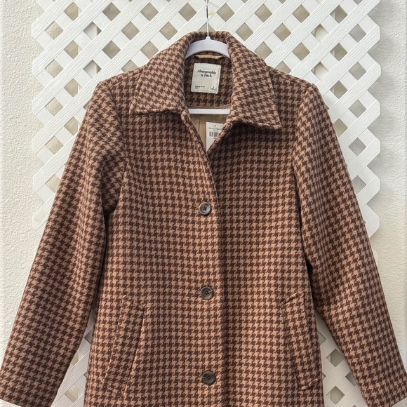 Abercrombie & Fitch Wool-Blend Long Coat - size small - brand new with tag - Picture 1 of 3